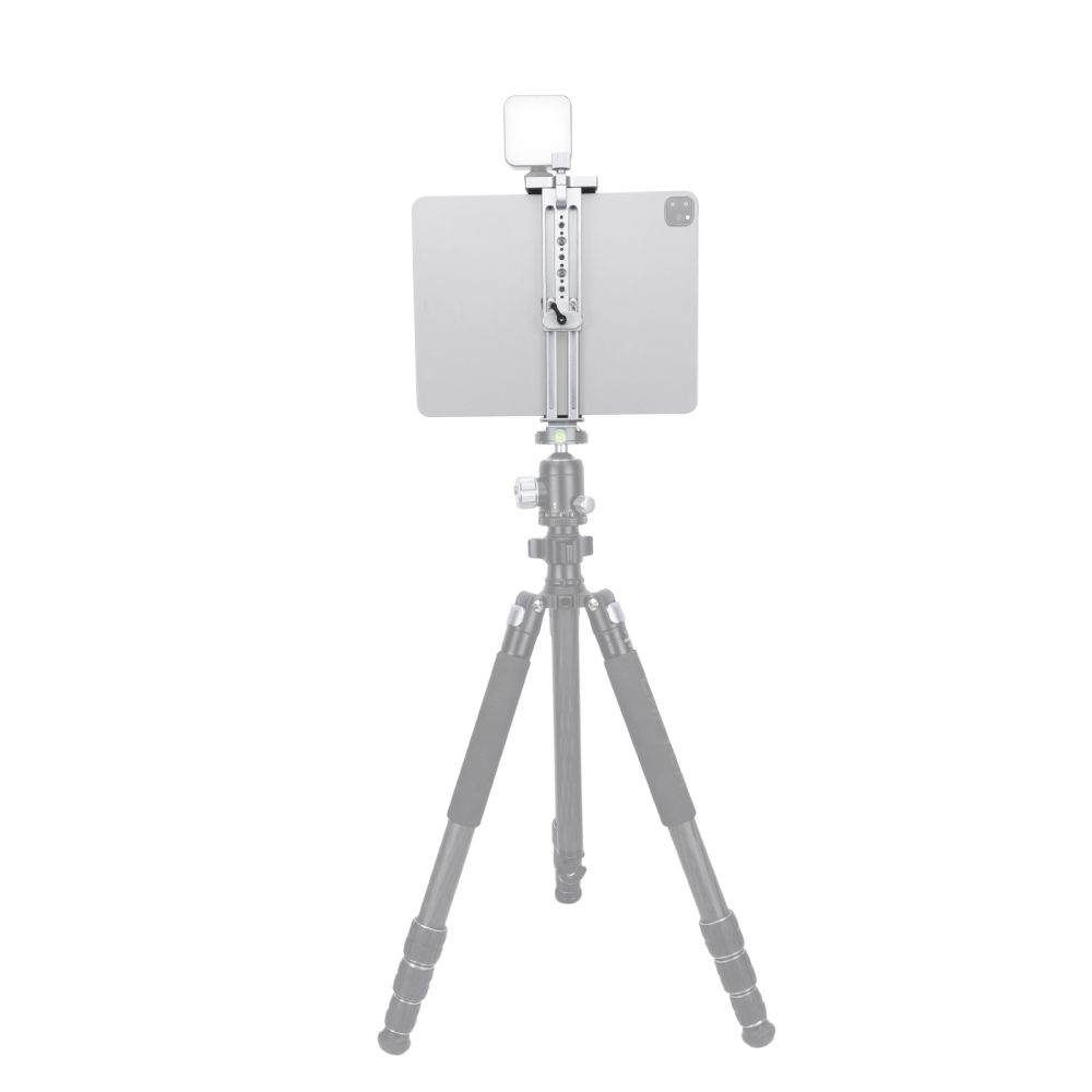 Niceyrig Ipad Holder Metal Clamp Arca Swiss Tripod Mount Adjustable for IPad Mini 7.9Inch/IPad 9.7Inch/IPad 10.5Inch/IPad Pro 12.9Inch/mate pad/MediaPad pro M6/MediaPad M5/Mediapad T5 (130mm ≤open width≤223mm)