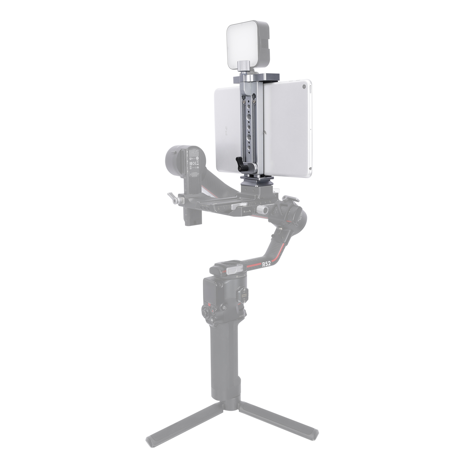 Niceyrig Ipad Holder Metal Clamp Arca Swiss Tripod Mount Adjustable for IPad Mini 7.9Inch/IPad 9.7Inch/IPad 10.5Inch/IPad Pro 12.9Inch/mate pad/MediaPad pro M6/MediaPad M5/Mediapad T5 (130mm ≤open width≤223mm)