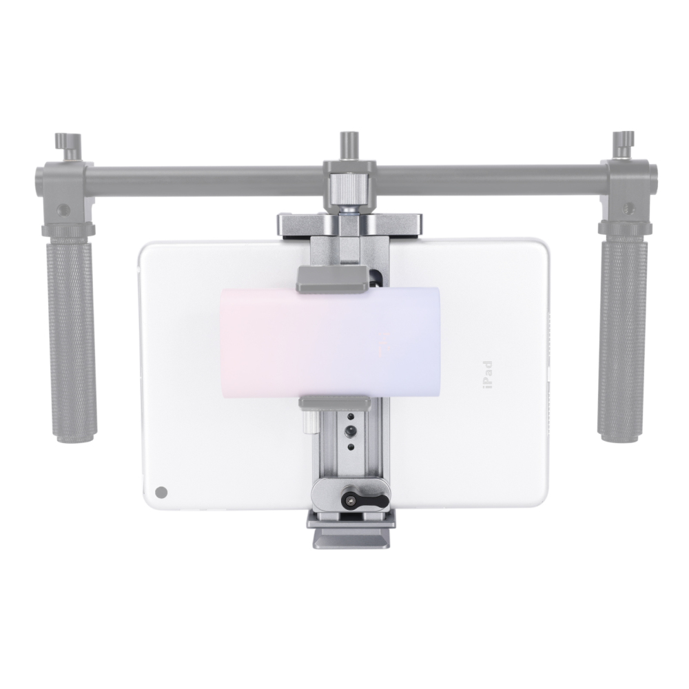 Niceyrig Ipad Holder Metal Clamp Arca Swiss Tripod Mount Adjustable for IPad Mini 7.9Inch/IPad 9.7Inch/IPad 10.5Inch/IPad Pro 12.9Inch/mate pad/MediaPad pro M6/MediaPad M5/Mediapad T5 (130mm ≤open width≤223mm)