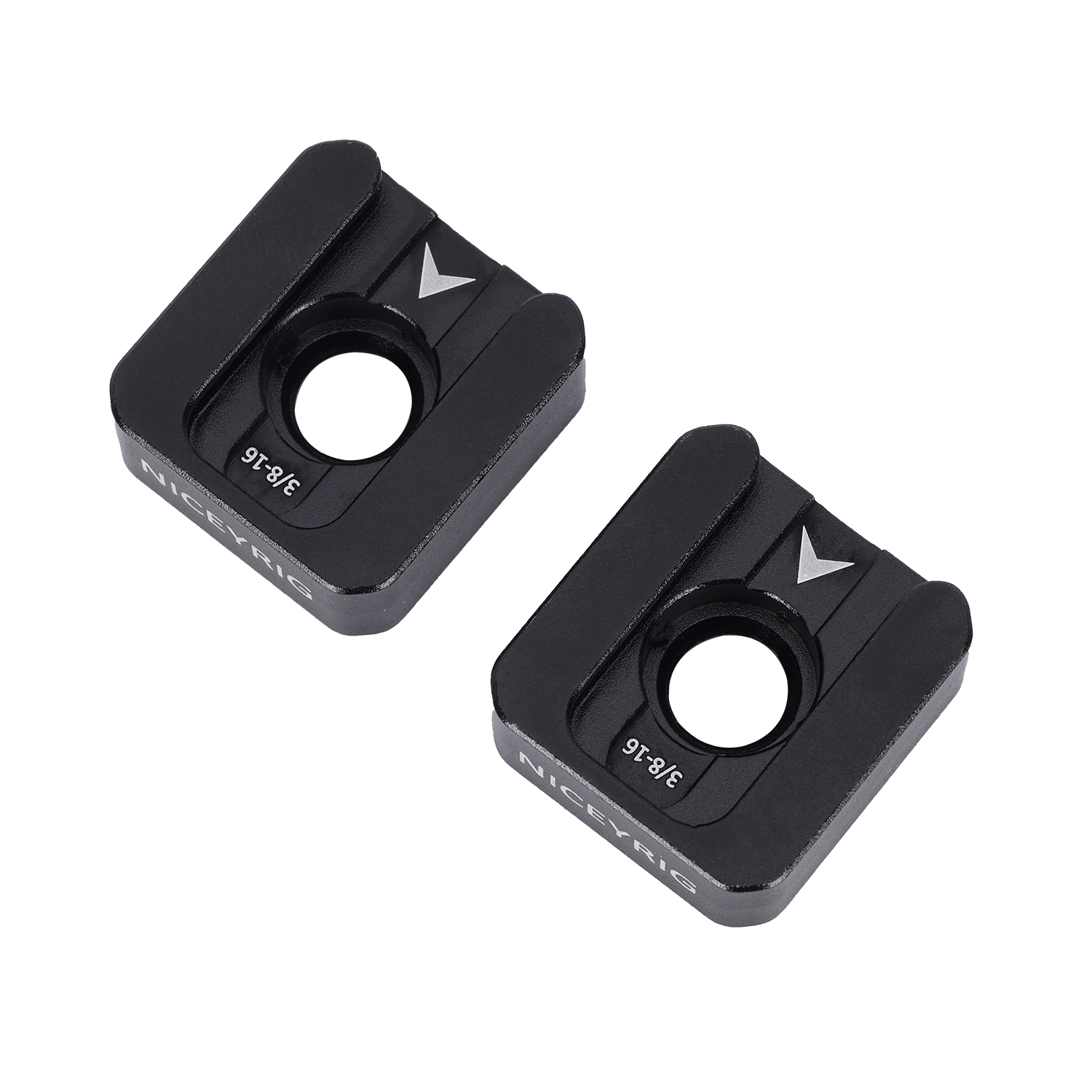 Niceyrig Cold Shoe Mount with Arri Locating Screws(3/8&1/4) Comes with Detachable Locating Pins