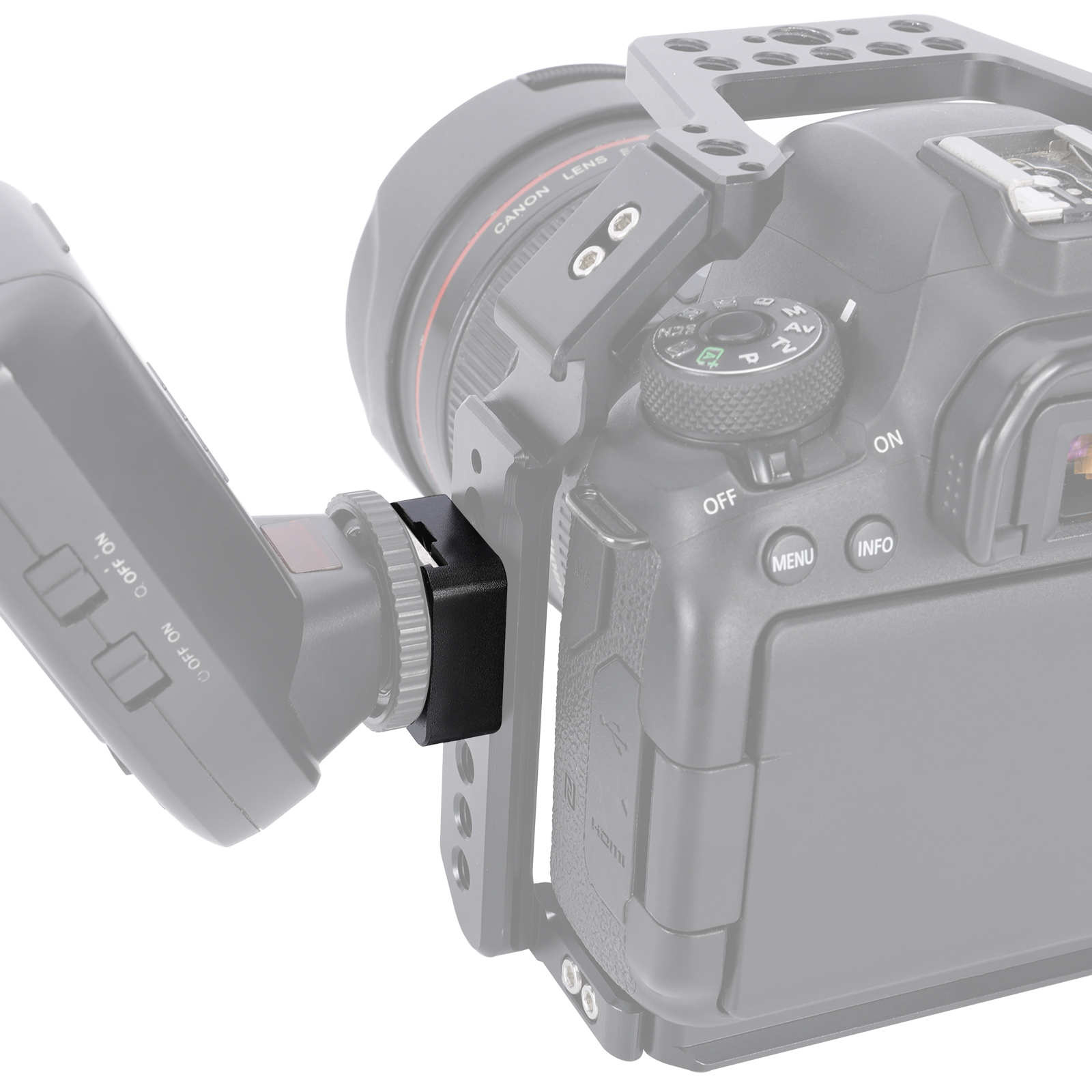 Niceyrig Cold Shoe Mount with Arri Locating Screws(3/8&1/4) Comes with Detachable Locating Pins-2Pack