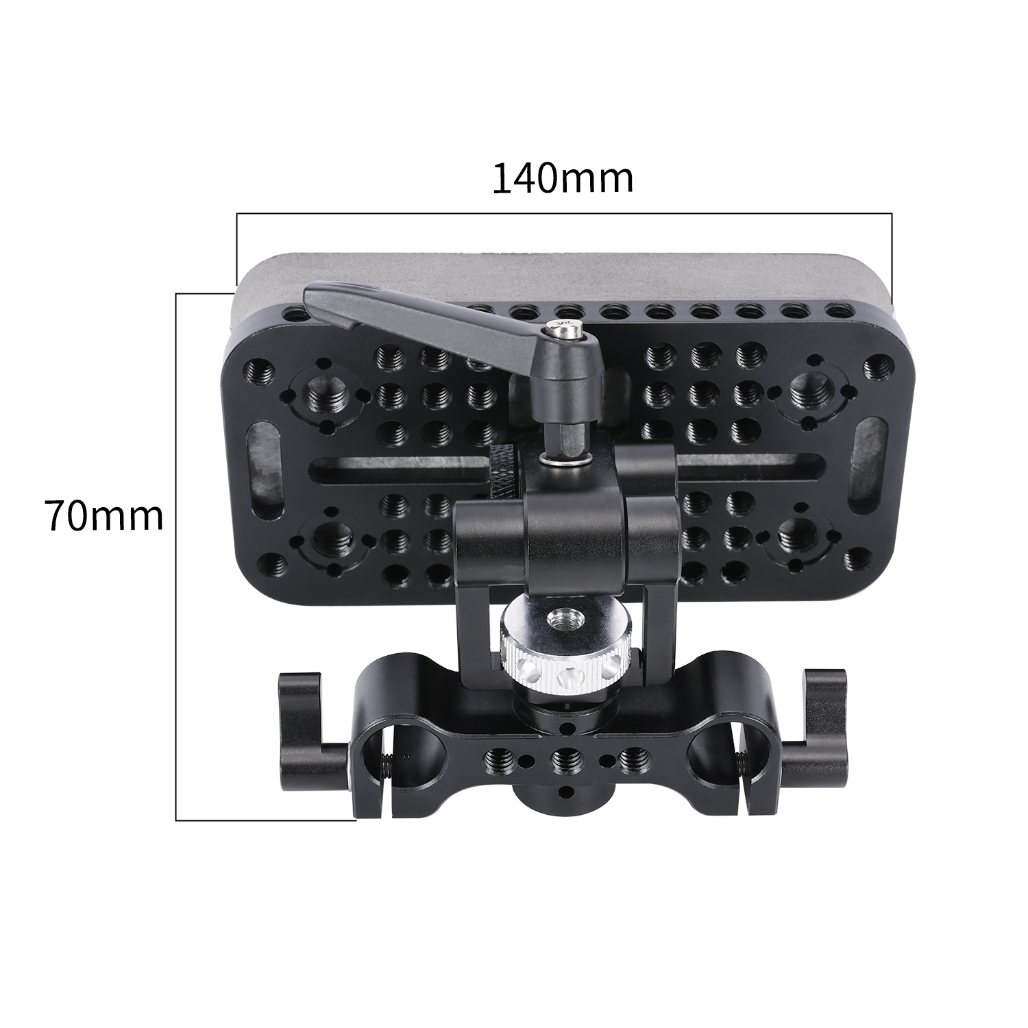 Niceyrig Adjustable Chest Pad with 15MM Dual Rail Block/Rod Clamp