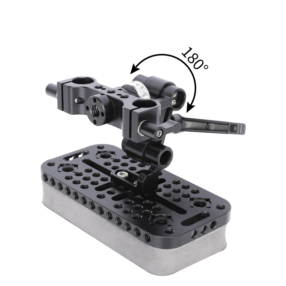 Niceyrig Adjustable Chest Pad with 15MM Dual Rail Block/Rod Clamp