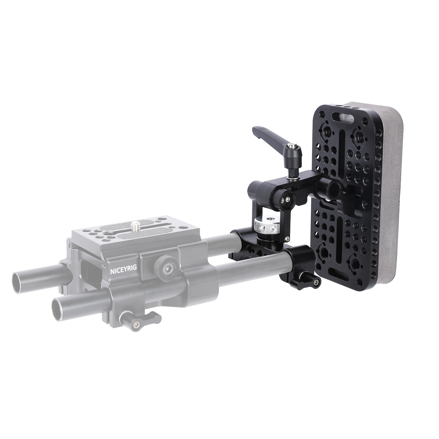 Niceyrig Adjustable Chest Pad with 15MM Dual Rail Block/Rod Clamp