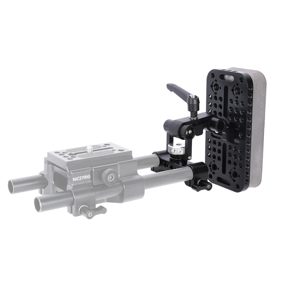 Niceyrig Adjustable Chest Pad with 15MM Dual Rail Block/Rod Clamp