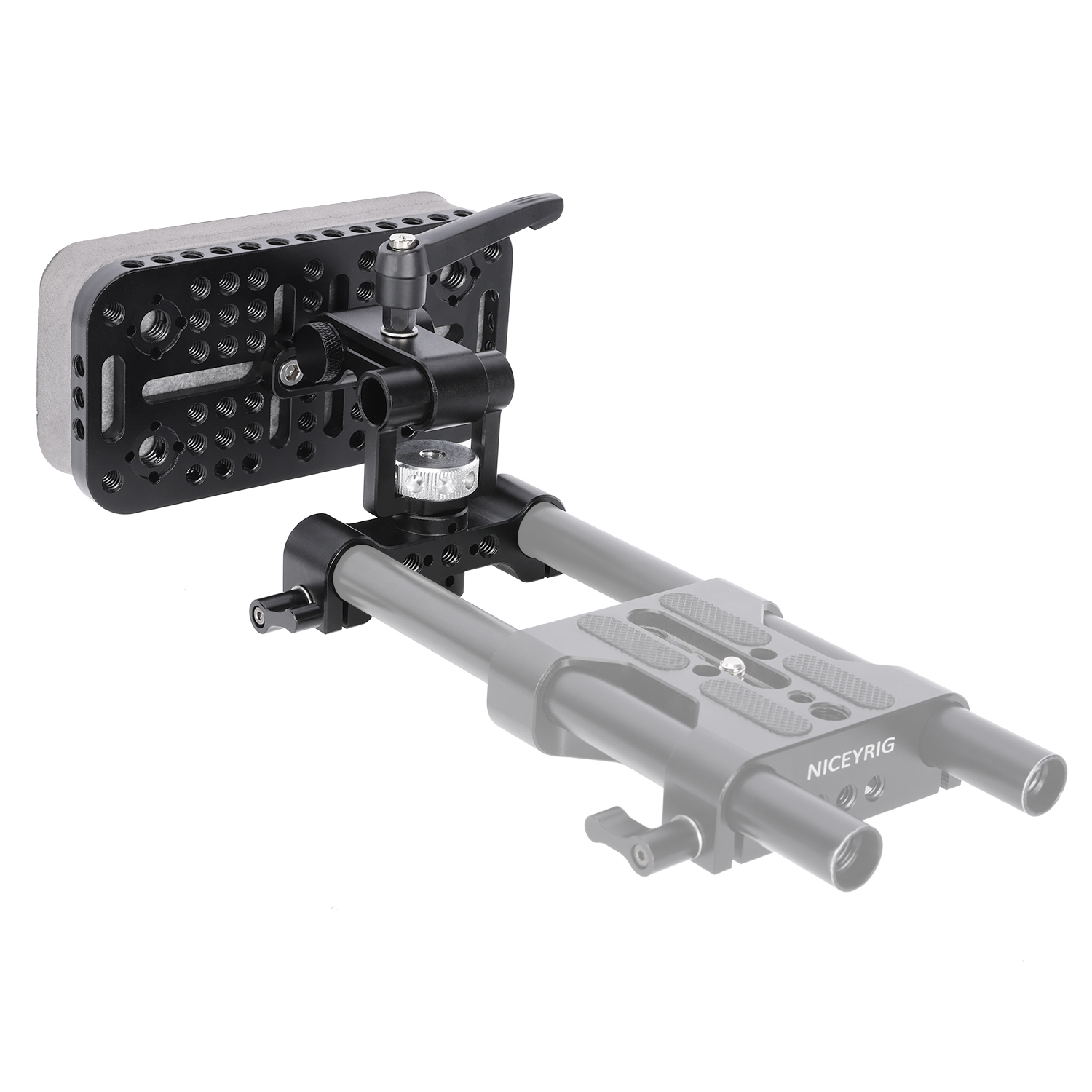 Niceyrig Adjustable Chest Pad with 15MM Dual Rail Block/Rod Clamp