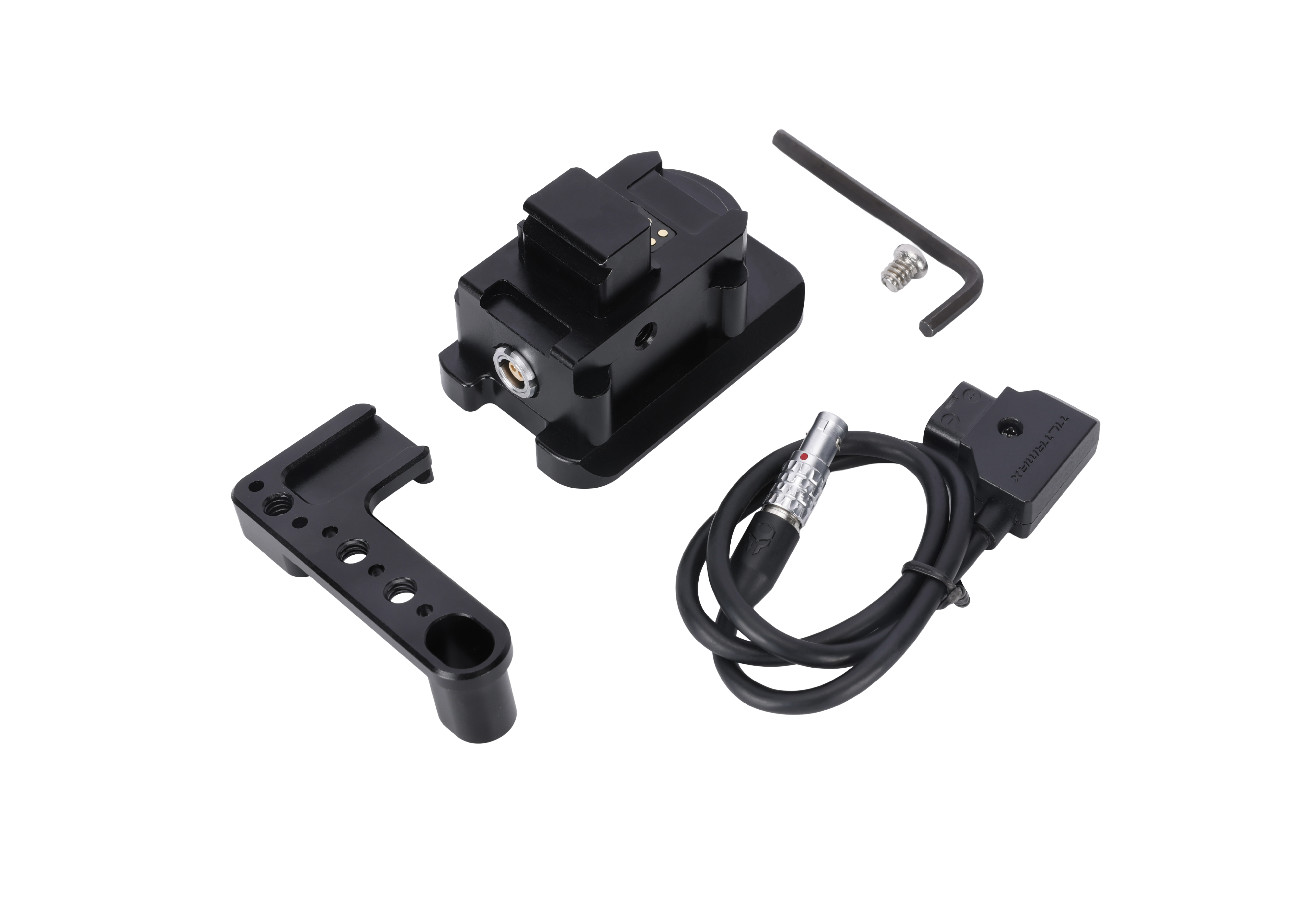 Niceyrig Power Supply Base Plate for DJI RS 3/ RS 4 with Side Holding Plate Comes with Manfrotto Dovetail