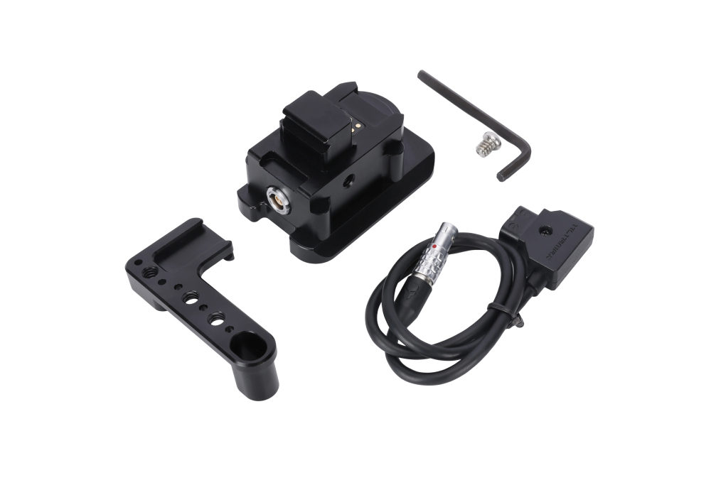 Niceyrig Power Supply Base Plate for DJI RS 3/ RS 4 with Side Holding Plate Comes with Manfrotto Dovetail
