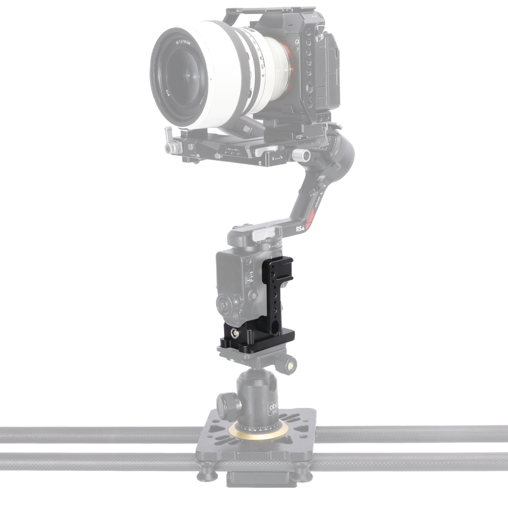 Niceyrig Power Supply Base Plate for DJI RS 3/ RS 4 with Side Holding Plate Comes with Manfrotto Dovetail