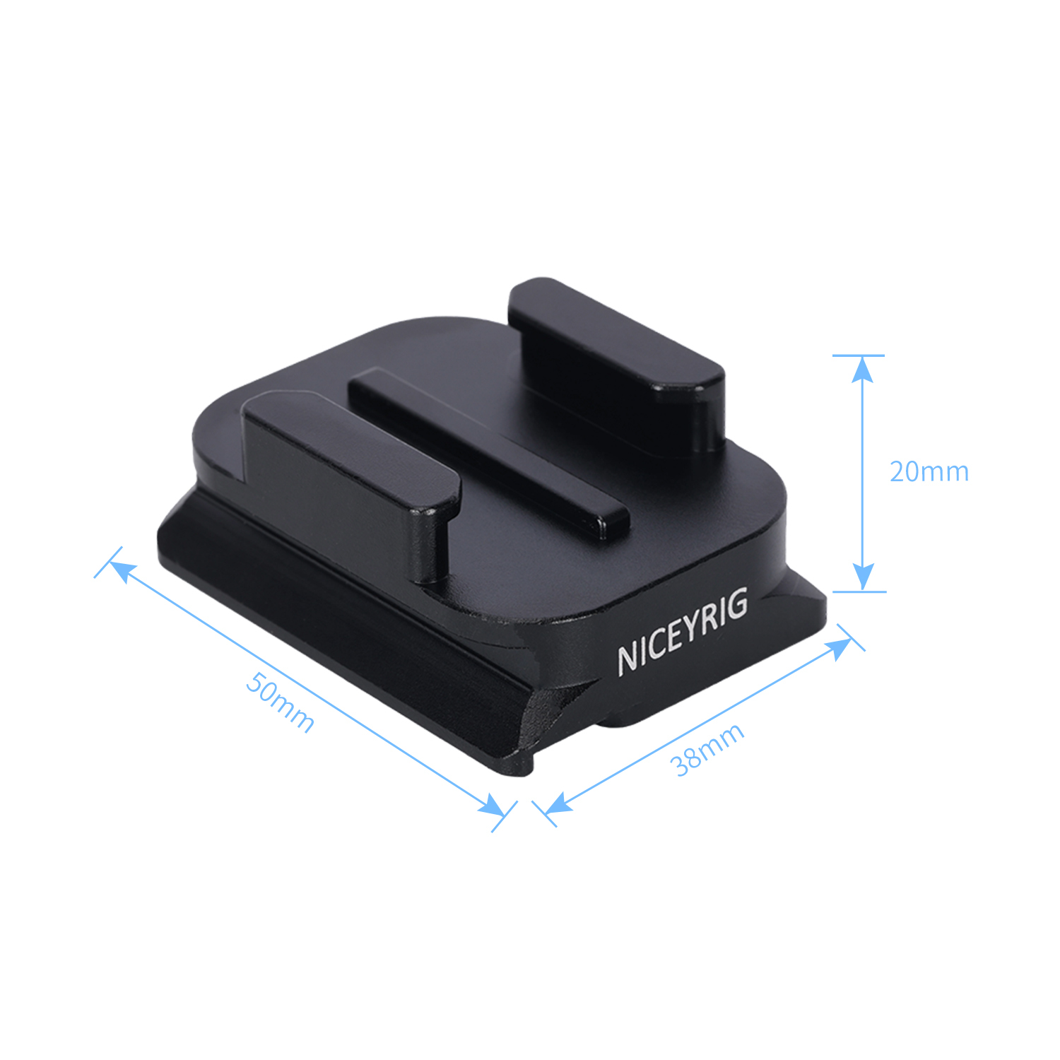 Niceyrig Arca Tripod Mount Switch Adaptor for GoPro Ball Joint Buckle (Official GoPro Mount) Compatible with GoPro Hero 12/11/10/9/8/7