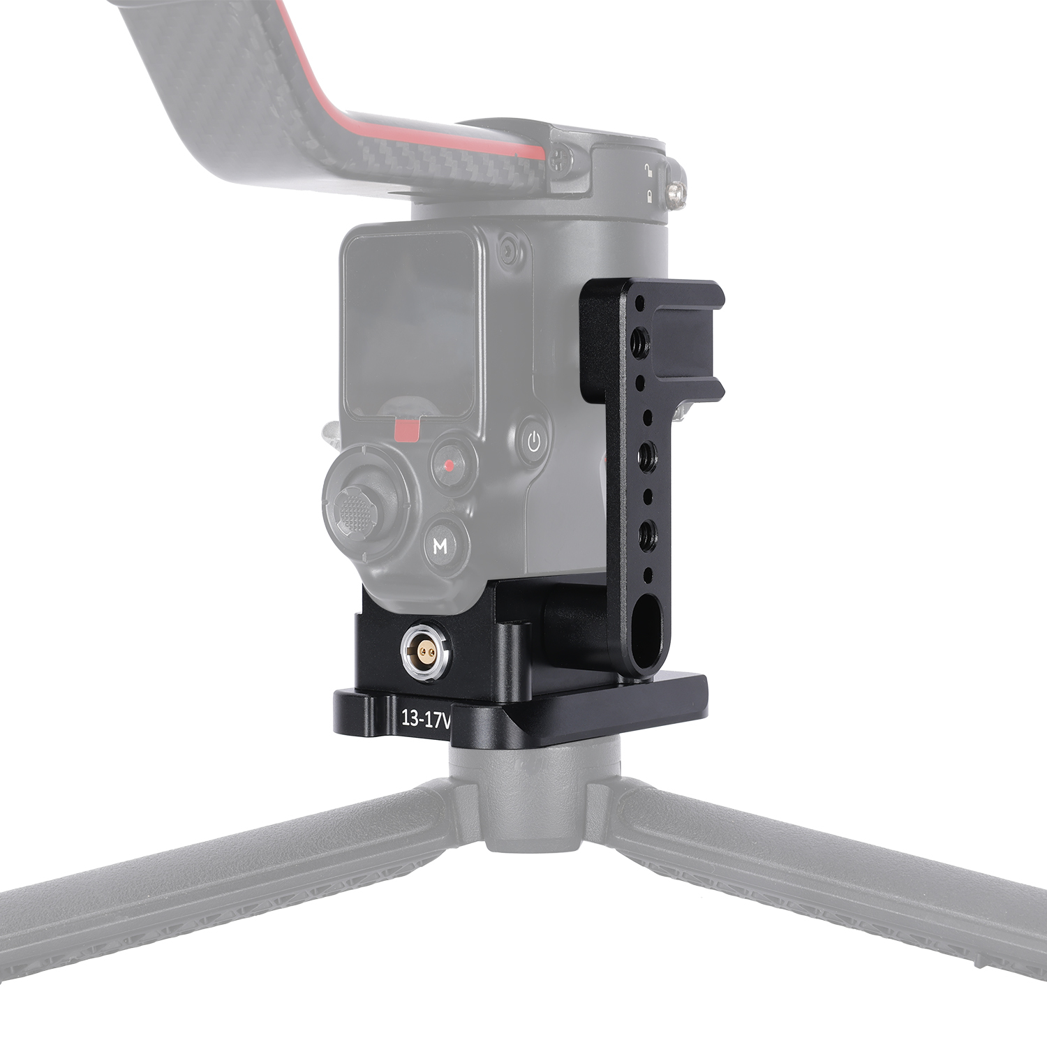 Niceyrig Power Supply Base Plate for DJI RS 3//RS 4//RS5 with Side Holding Plate Comes with Manfrotto Dovetail