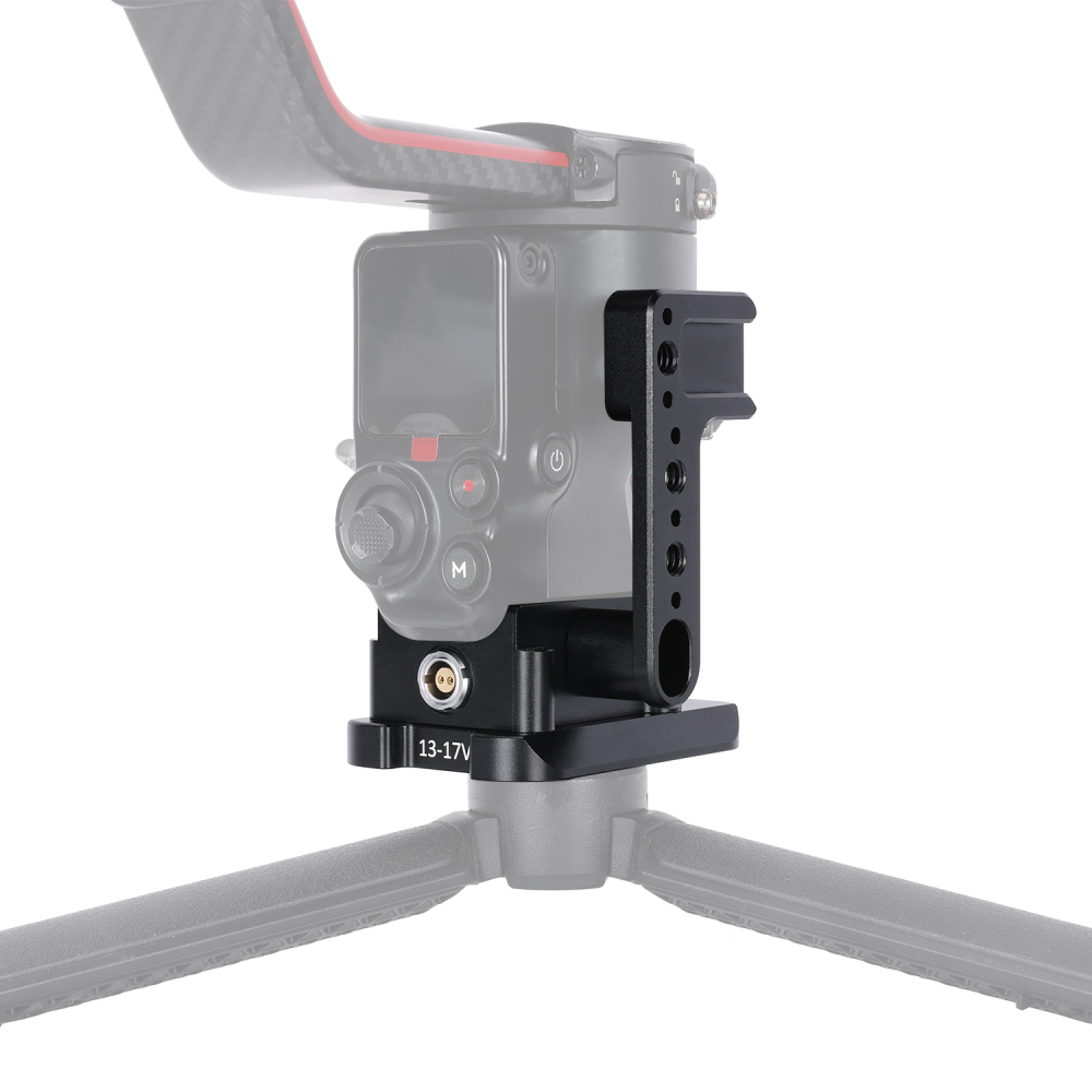 Niceyrig Power Supply Base Plate for DJI RS 3//RS 4//RS5 with Side Holding Plate Comes with Manfrotto Dovetail