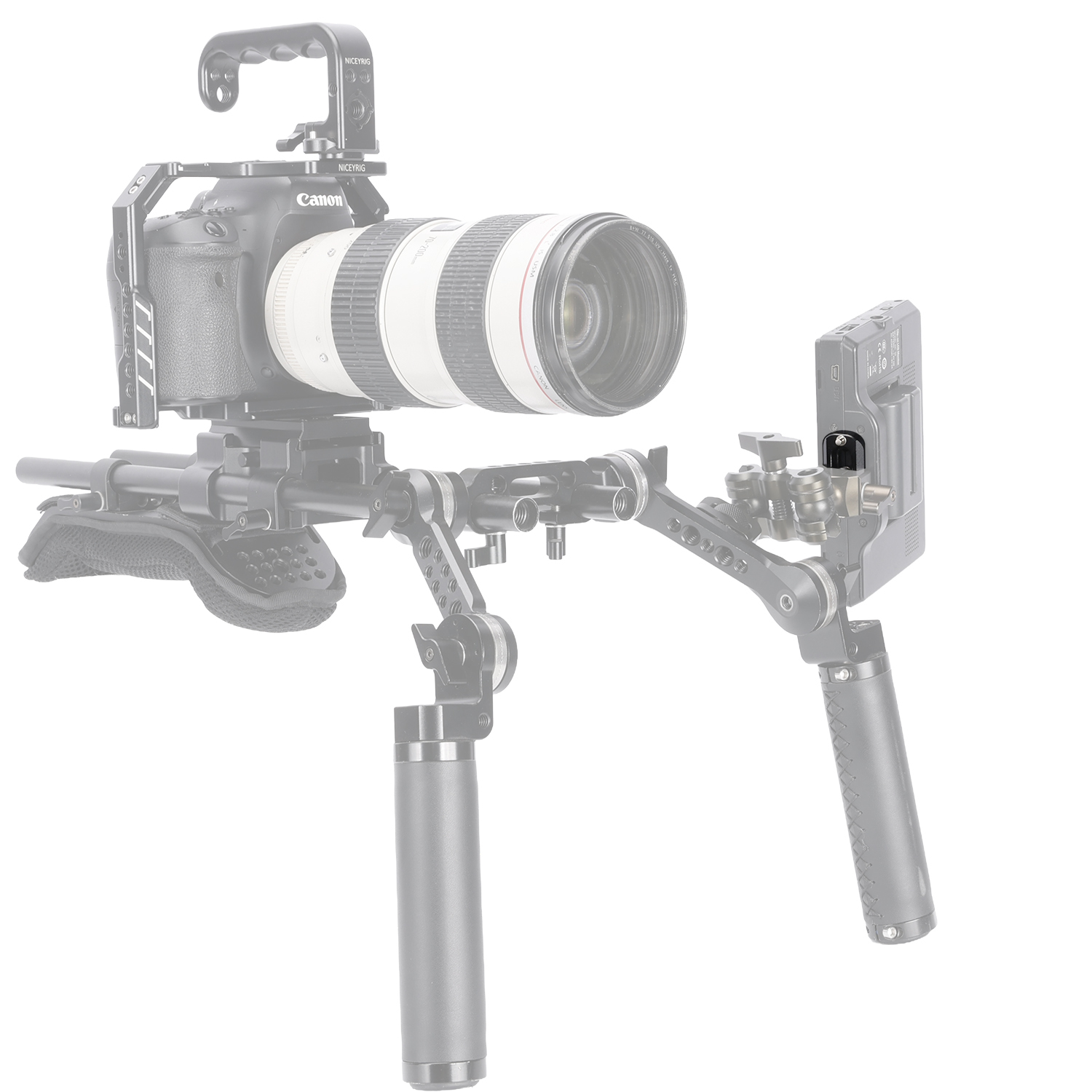 Niceyrig 1.57 Inches(4CM) Nato Rail with 1/4 Screws & Retractable Anti-off Pins-Capacity 3KG