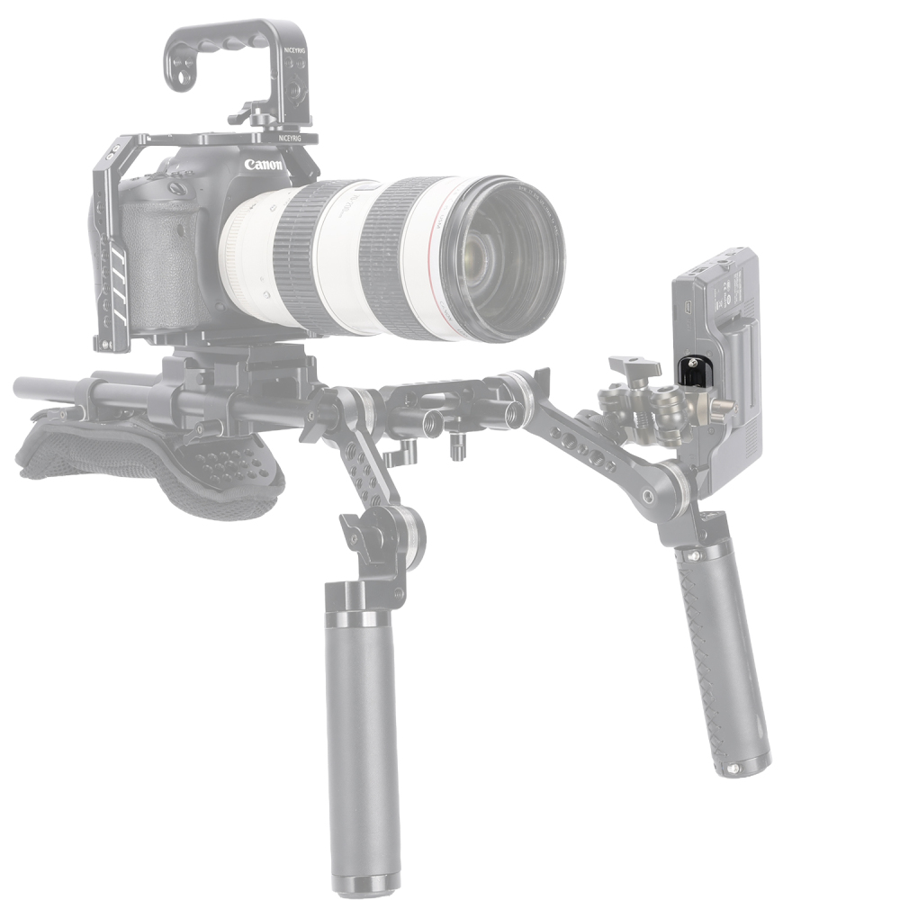 Niceyrig 1.57 Inches(4CM) Nato Rail with 1/4 Screws & Retractable Anti-off Pins-Capacity 3KG
