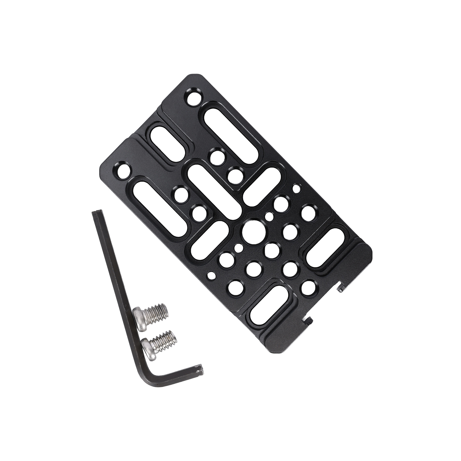 Niceyrig Mini Cheese Plate with Cold Shoe Mount and 1/4&3/8 Thread Holes