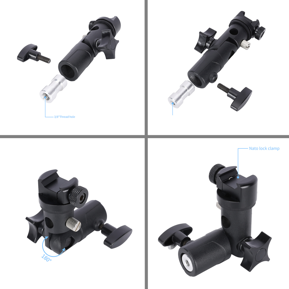 The Ultimate Light Stand Adapter with Quick-Release NATO Sliding Clamp