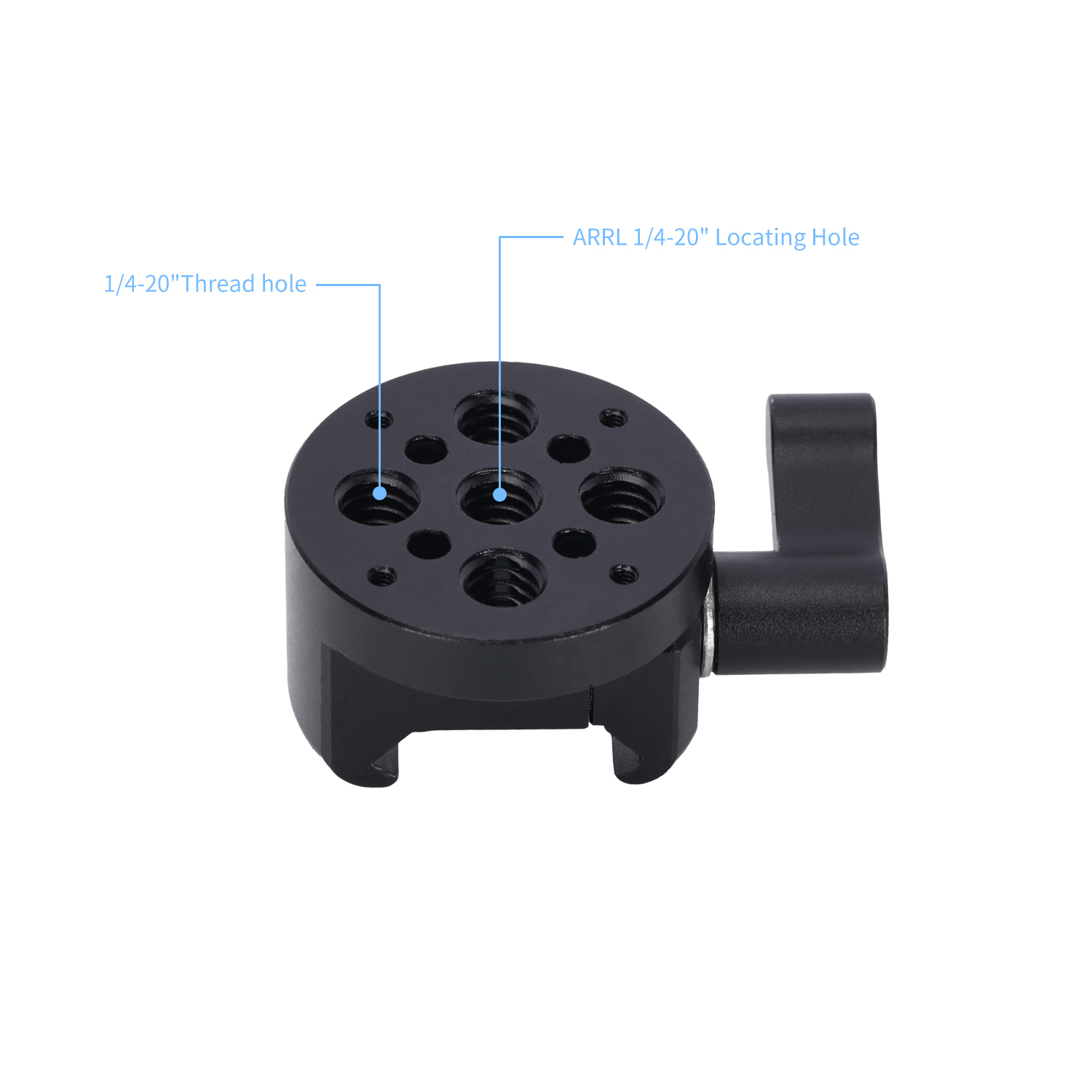 Niceyrig Nato Clamp with Multiple 1/4 Arri Locating Thread Holes