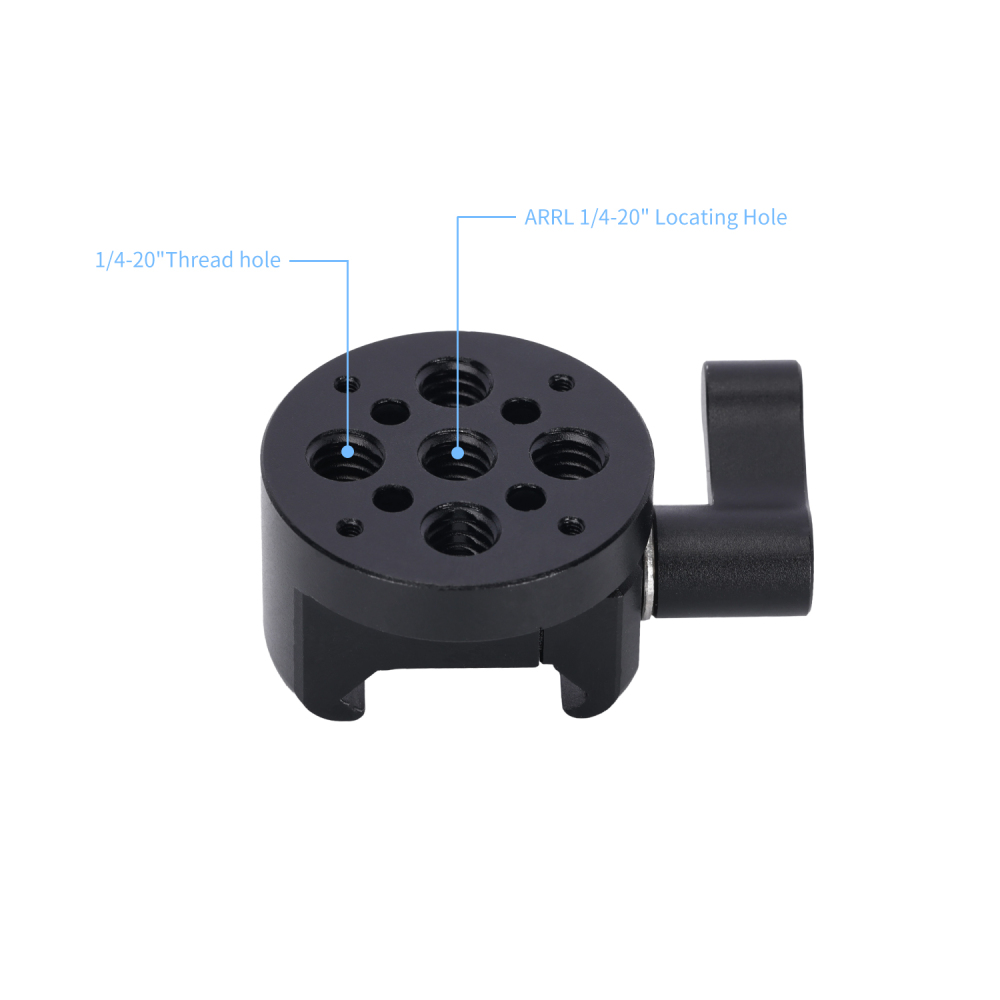Niceyrig Nato Clamp with Multiple 1/4 Arri Locating Thread Holes