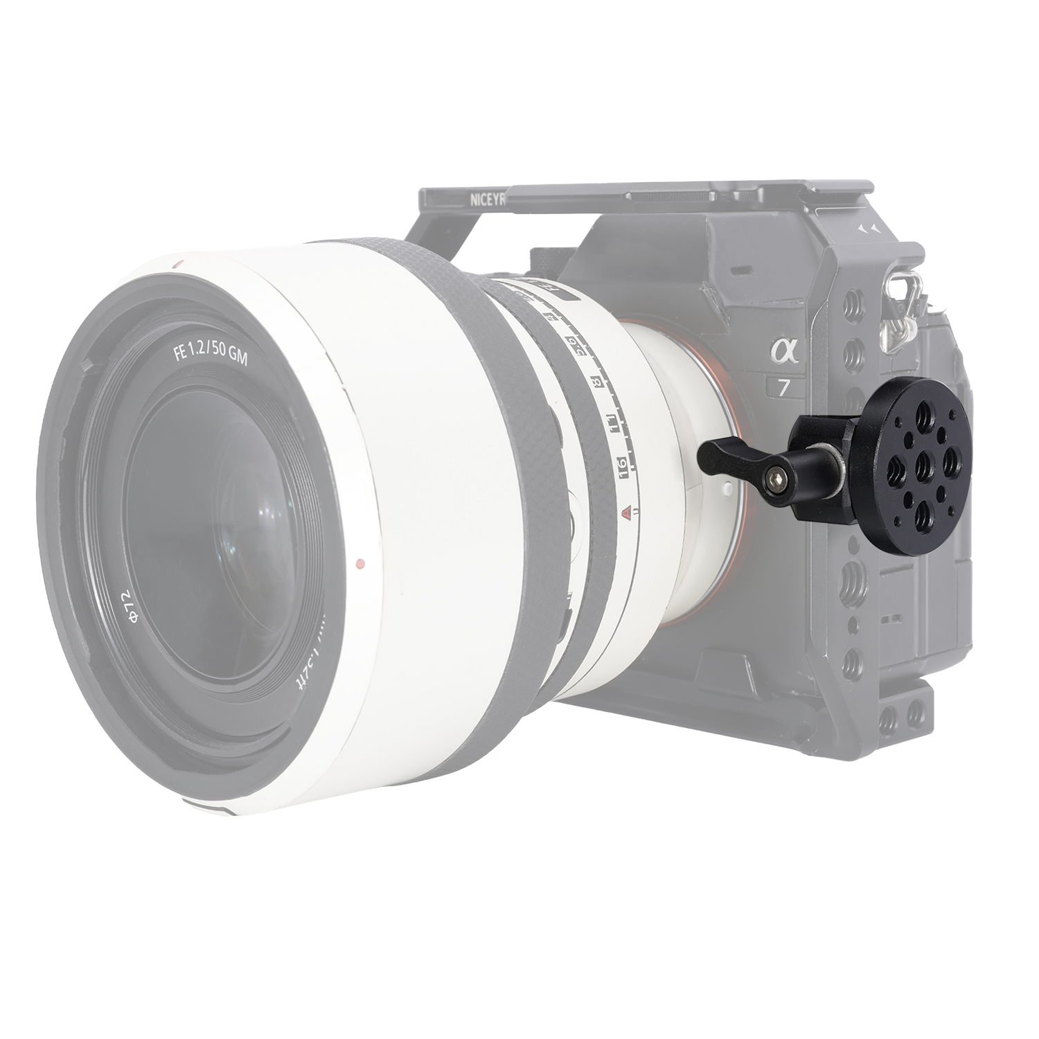 Niceyrig Nato Clamp with Multiple 1/4 Arri Locating Thread Holes