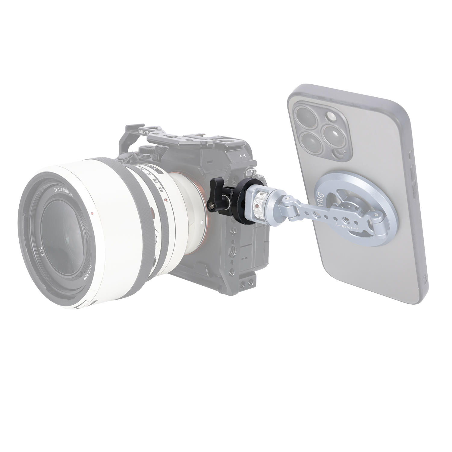 Niceyrig Nato Clamp with Multiple 1/4 Arri Locating Thread Holes
