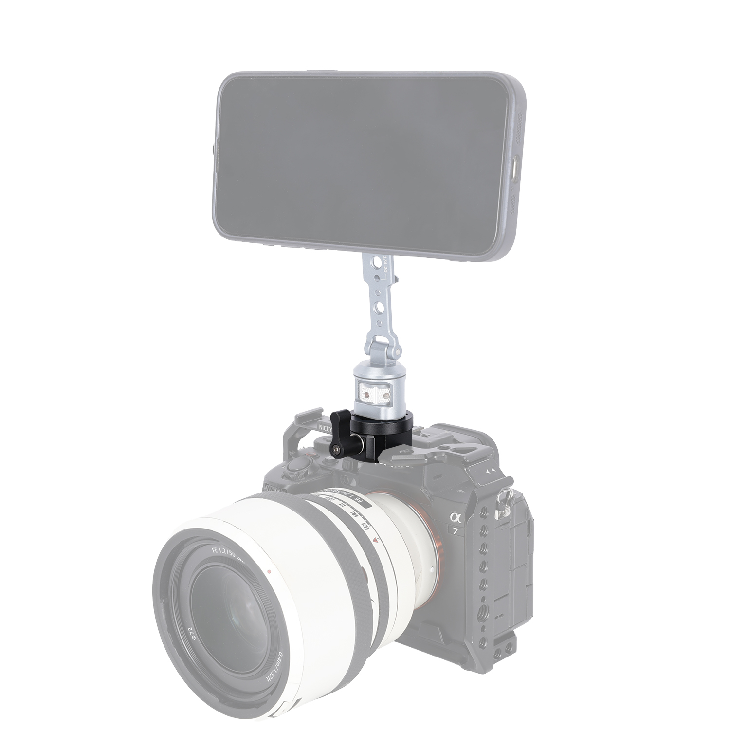 Niceyrig Nato Clamp with Multiple 1/4 Arri Locating Thread Holes