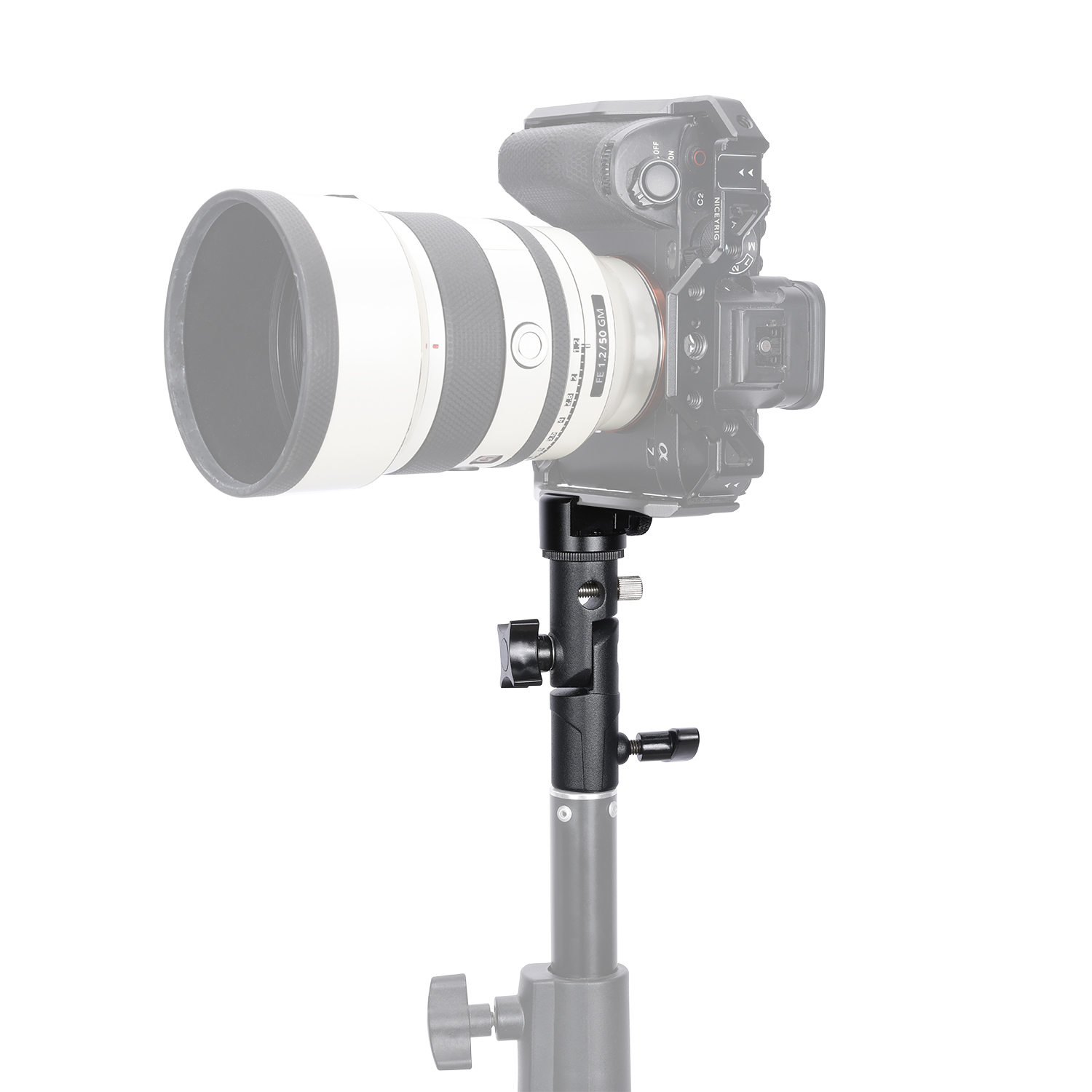 The Ultimate Light Stand Adapter with Quick-Release NATO Sliding Clamp