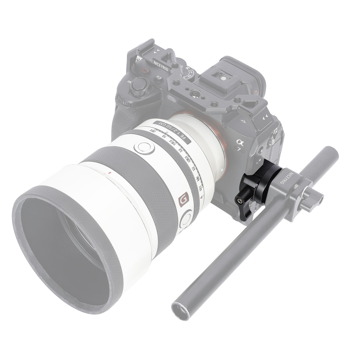 Niceyrig Nato Clamp with Multiple 1/4 Arri Locating Thread Holes