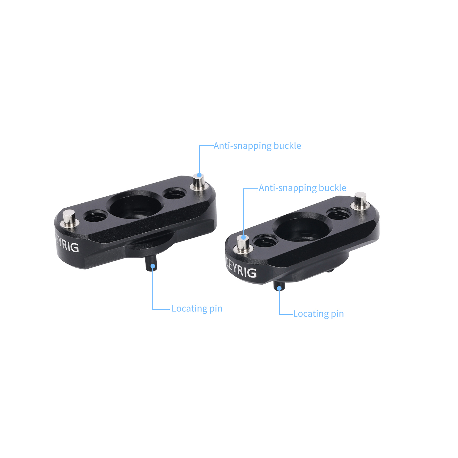 Niceyrig 42mm Nato Rail (Slider) with 1/4&3/8 Arri Locating Mounting Screw - Set of 2