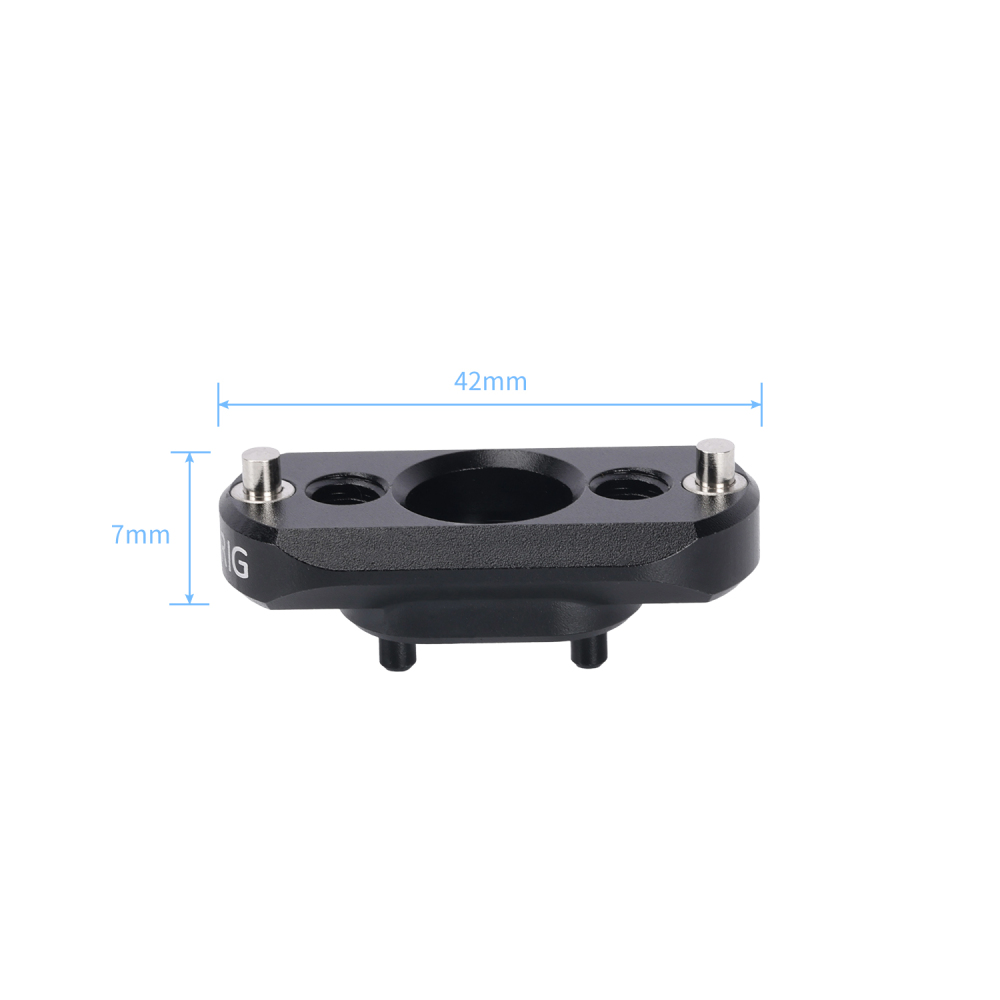 Niceyrig 42mm Nato Rail (Slider) with 1/4&3/8 Arri Locating Mounting Screw - Set of 2