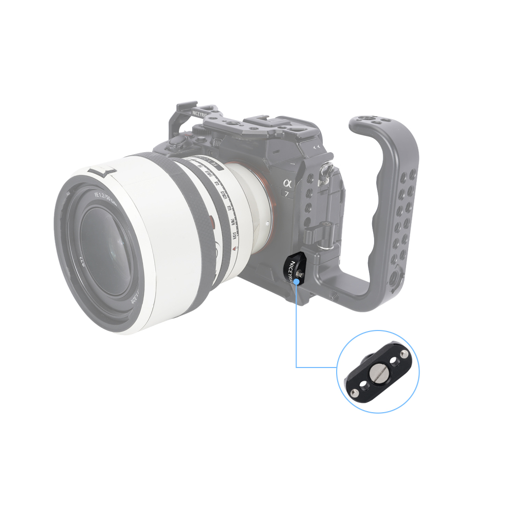 Niceyrig 42mm Nato Rail (Slider) with 1/4&3/8 Arri Locating Mounting Screw - Set of 2