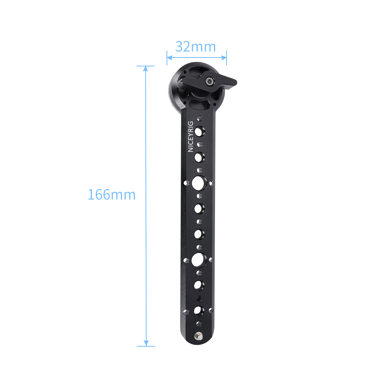 Niceyrig Arri Rosette Mount (M6 Screws) with Nato Rail Bar Comes with 1/4&3/8 Arri Locating Thread Holes