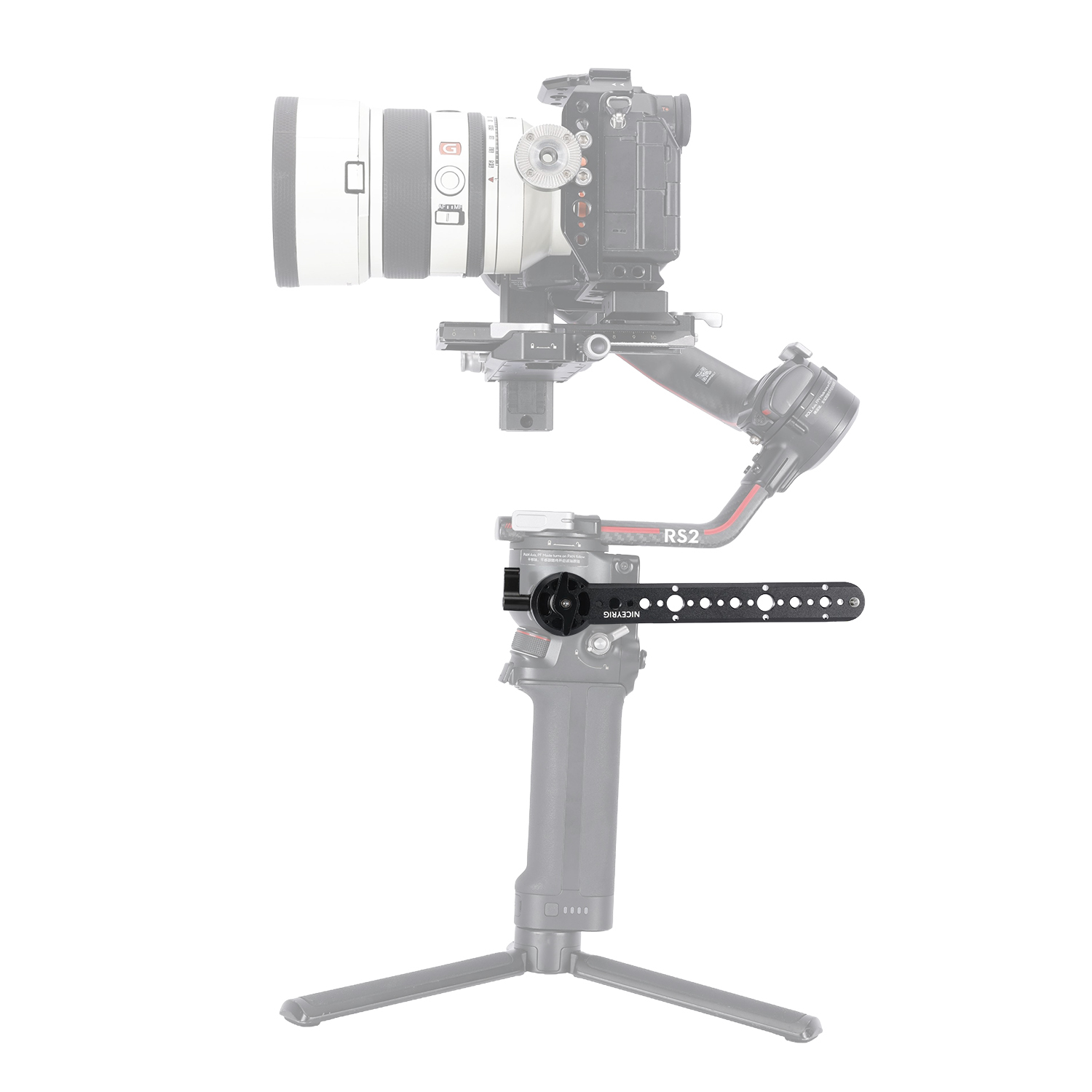 Niceyrig Arri Rosette Mount (M6 Screws) with Nato Rail Bar Comes with 1/4&3/8 Arri Locating Thread Holes