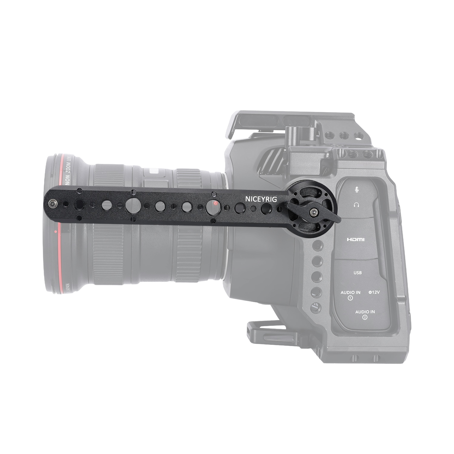 Niceyrig Arri Rosette Mount (M6 Screws) with Nato Rail Bar Comes with 1/4&3/8 Arri Locating Thread Holes