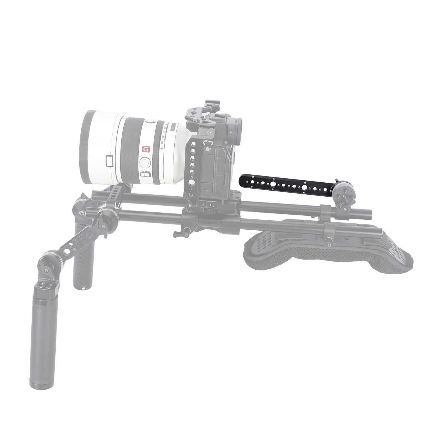 Niceyrig Arri Rosette Mount (M6 Screws) with Nato Rail Bar Comes with 1/4&3/8 Arri Locating Thread Holes