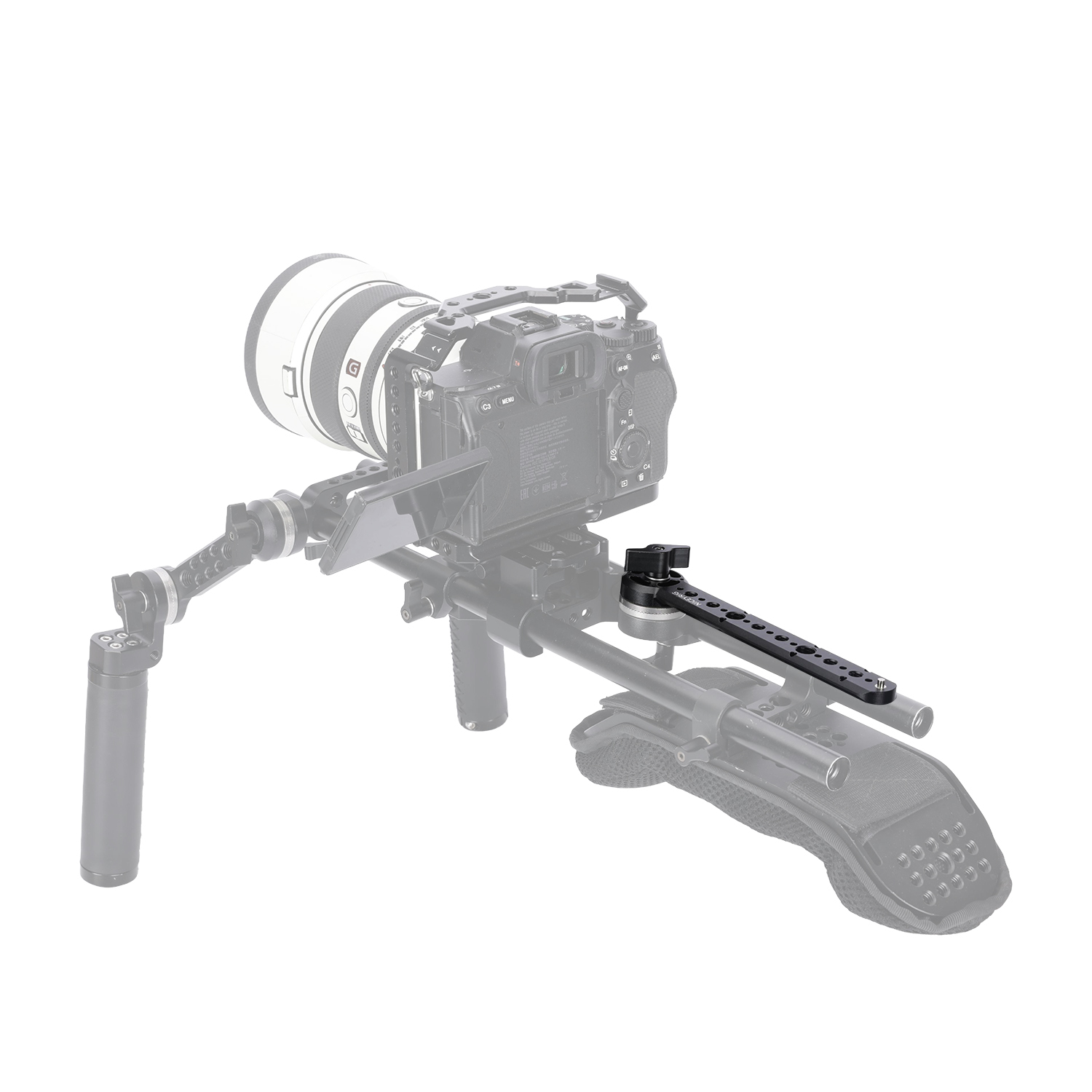 Niceyrig Arri Rosette Mount (M6 Screws) with Nato Rail Bar Comes with 1/4&3/8 Arri Locating Thread Holes