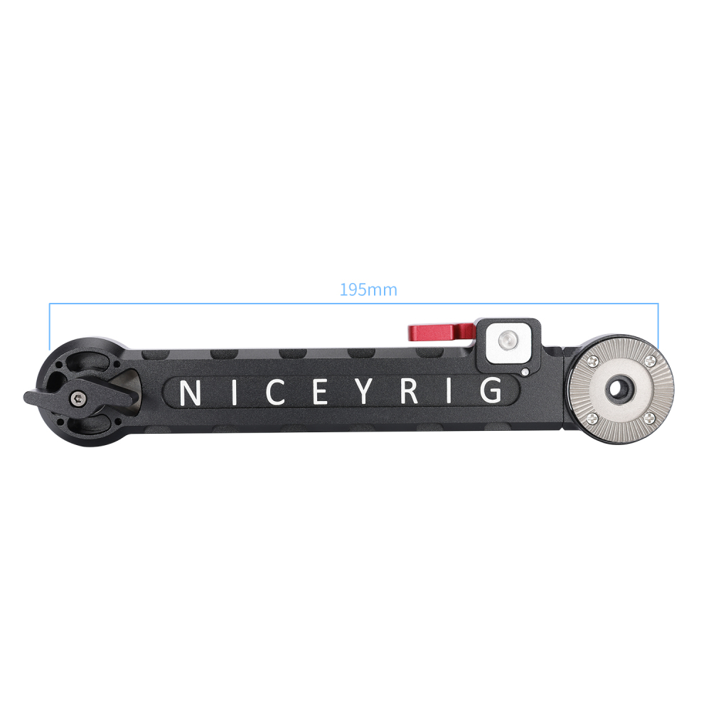Niceyrig Arri Rosette Extension Arm Length Adjustable (195mm-295mm) with M6 Screws