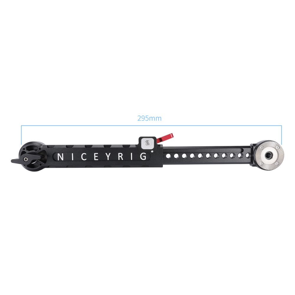 Niceyrig Arri Rosette Extension Arm Length Adjustable (195mm-295mm) with M6 Screws