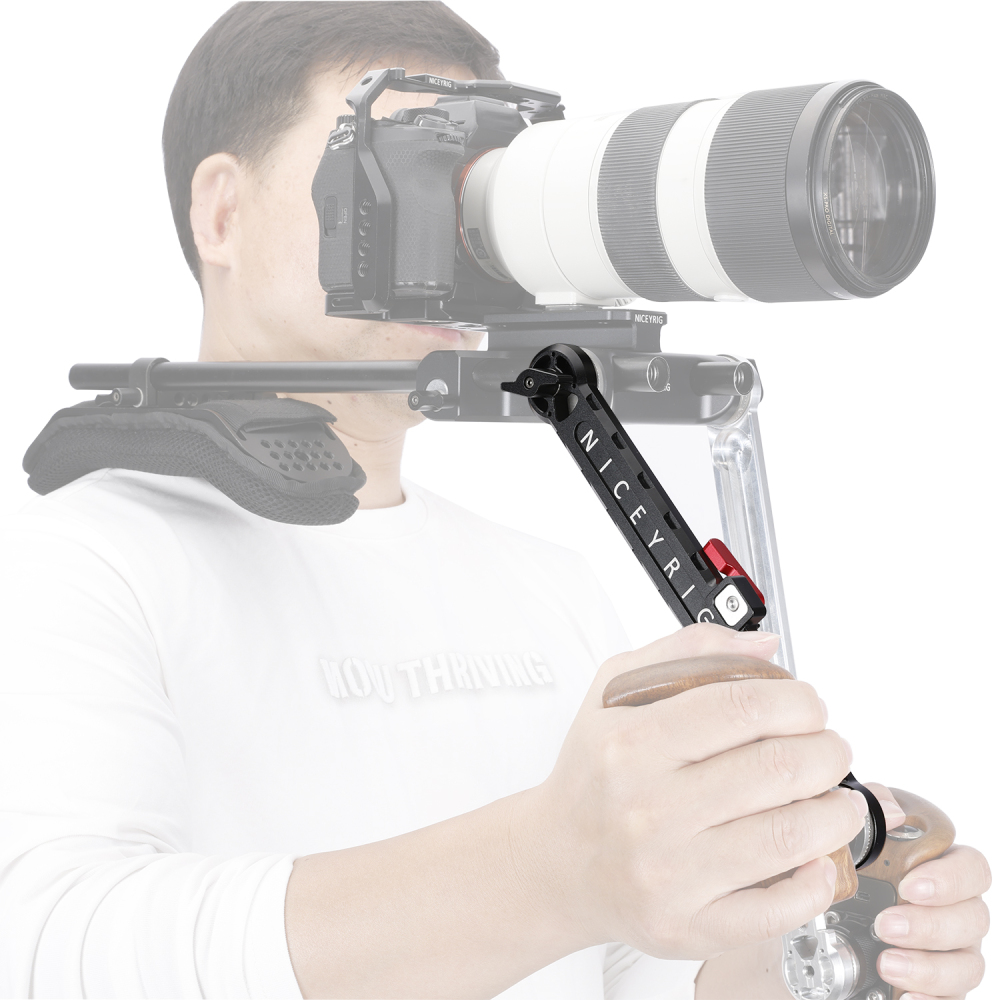 Niceyrig Arri Rosette Extension Arm Length Adjustable (195mm-295mm) with M6 Screws