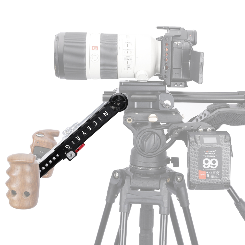 Niceyrig Arri Rosette Extension Arm Length Adjustable (195mm-295mm) with M6 Screws
