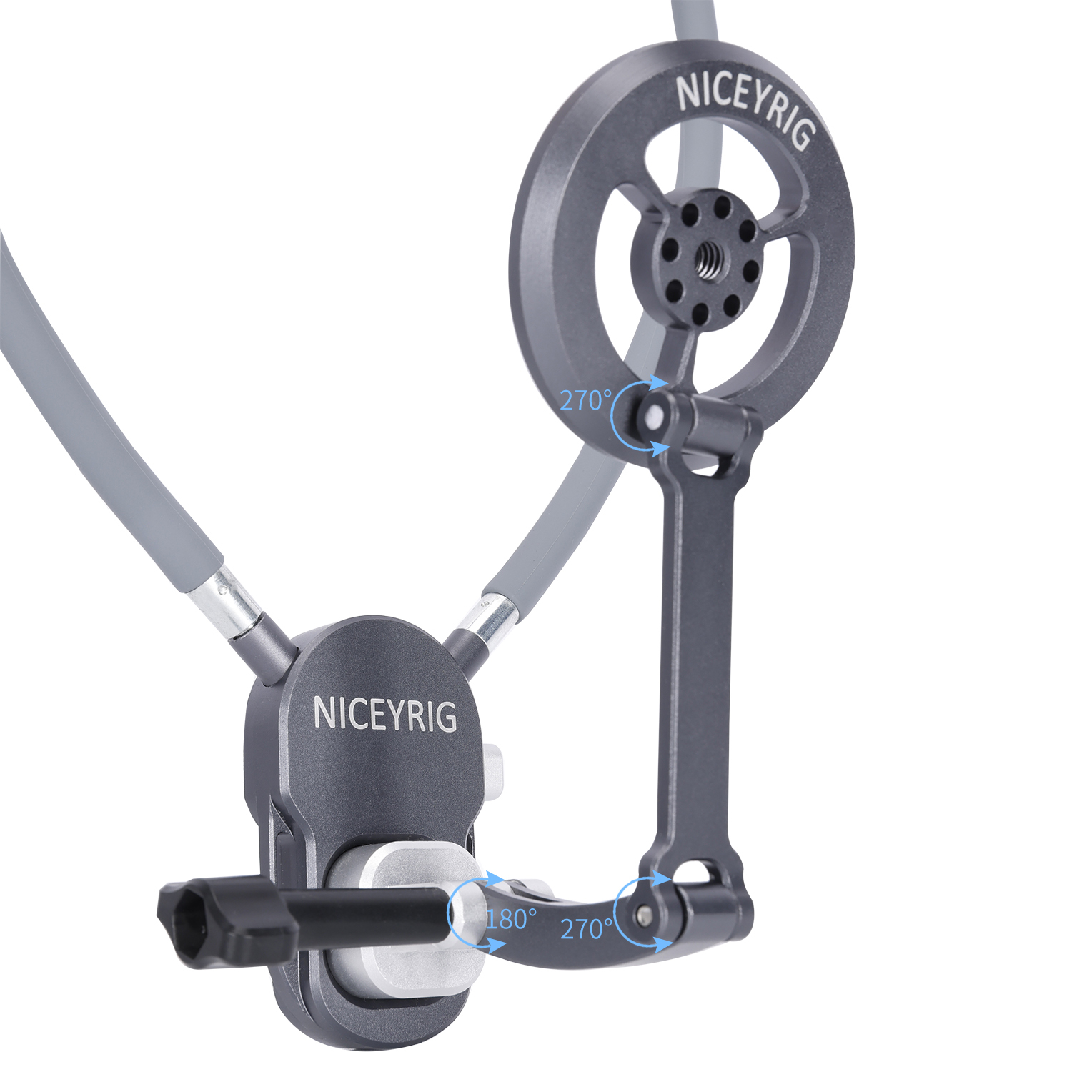 Niceyrig Magnetic Phone Neck Mount - Secure Hands-Free POV Holder with Adjustable Damping & Anti-Shake Strap for Vlogging, Live Streaming & Content Creation