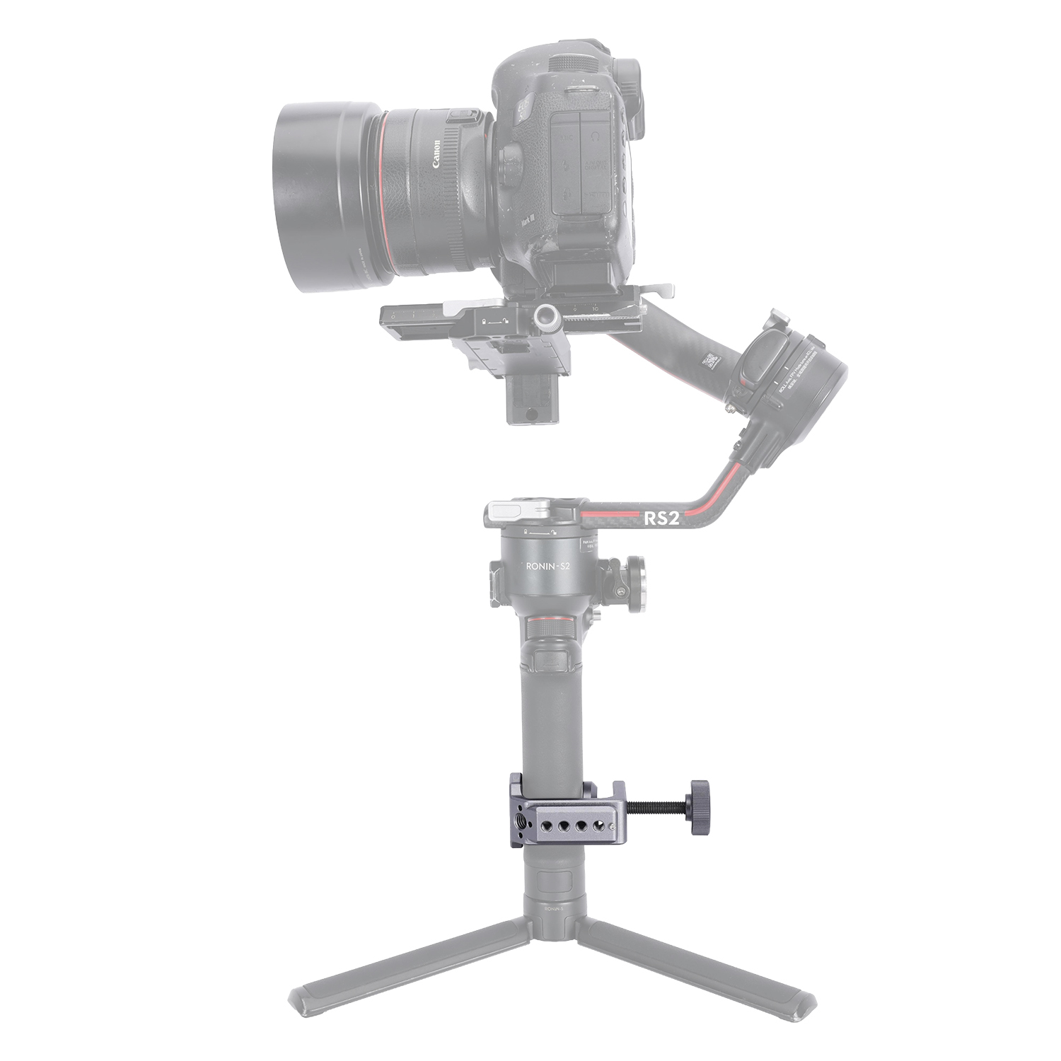 Niceyrig C-Clamp Metal Desktop Mount for Camera/Smartphone Holder Adjustable Desk Clamp Comes with Cold Shoe Mount,1/4&3/8 Arri Locating Holes and Nato Rail