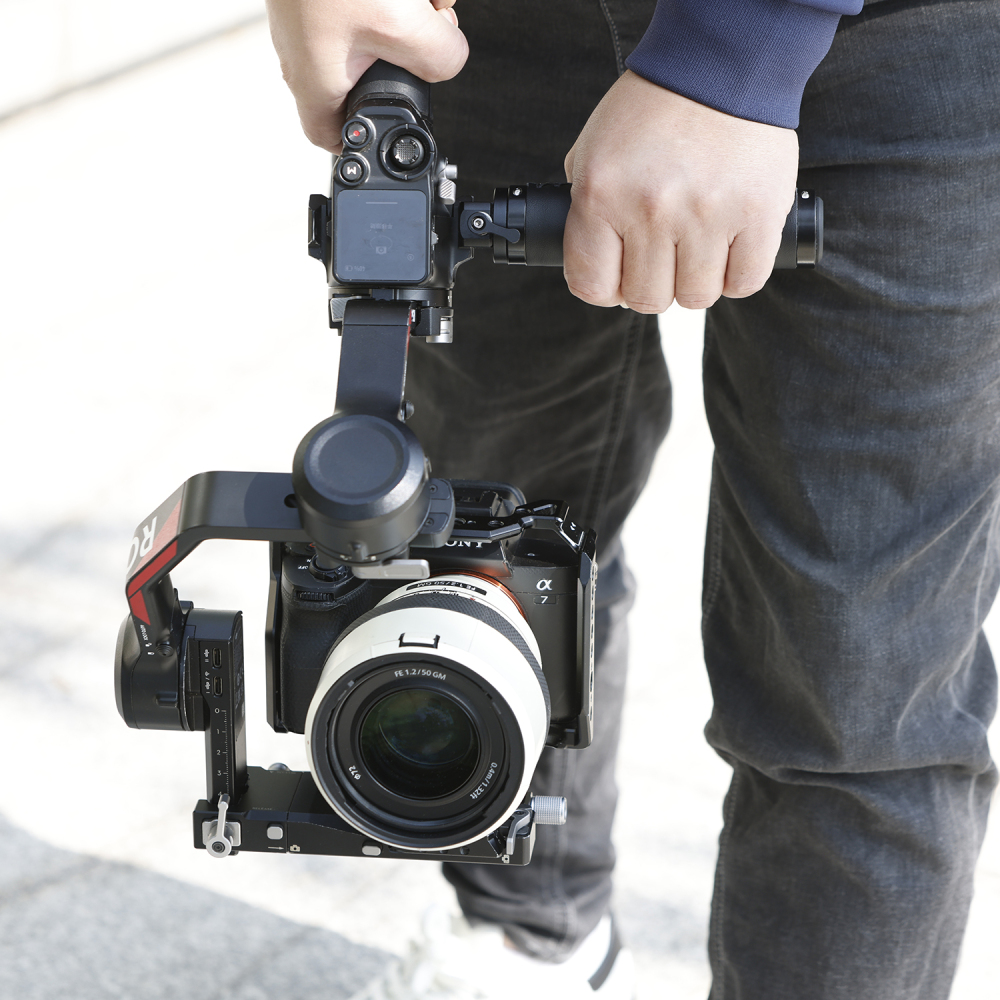 Niceyrig Nato Clamp Leather Handle Camera Grip for DSLR Camera Supports Quick Release & Mount