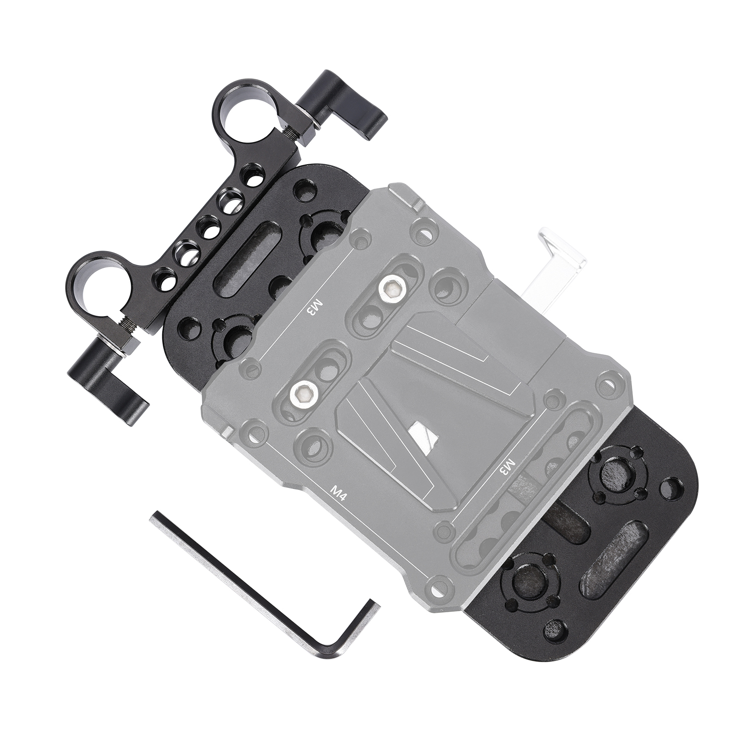 Niceyrig Chest Pad with 15MM Dual Rod Clamp for DSLR Camera Support