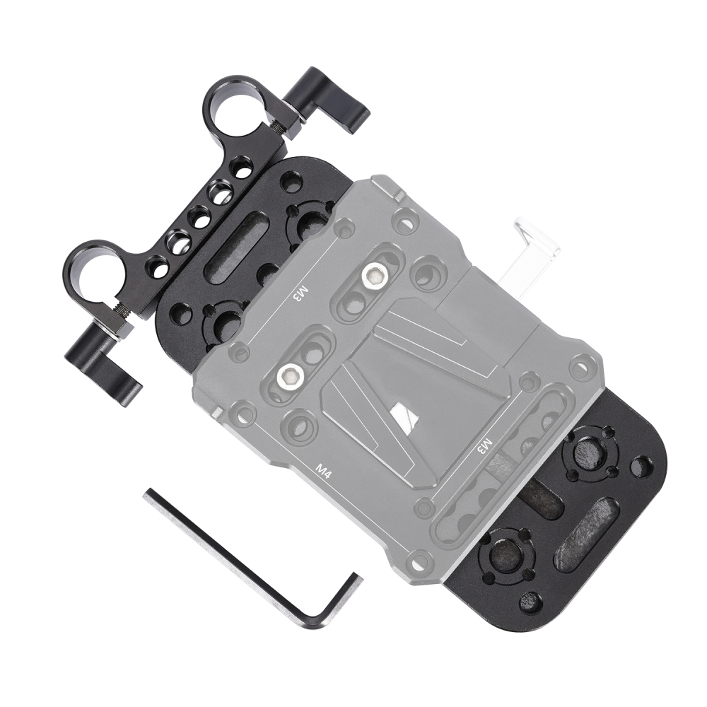 Niceyrig Chest Pad with 15MM Dual Rod Clamp for DSLR Camera Support
