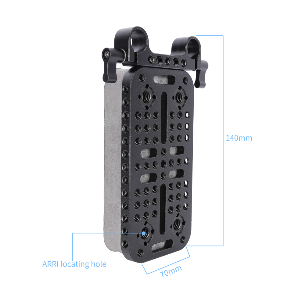Niceyrig Chest Pad with 15MM Dual Rod Clamp for DSLR Camera Support