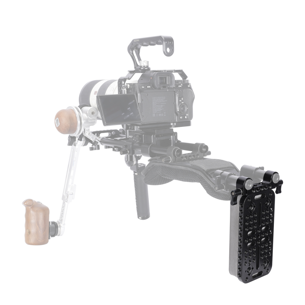 Niceyrig Chest Pad with 15MM Dual Rod Clamp for DSLR Camera Support