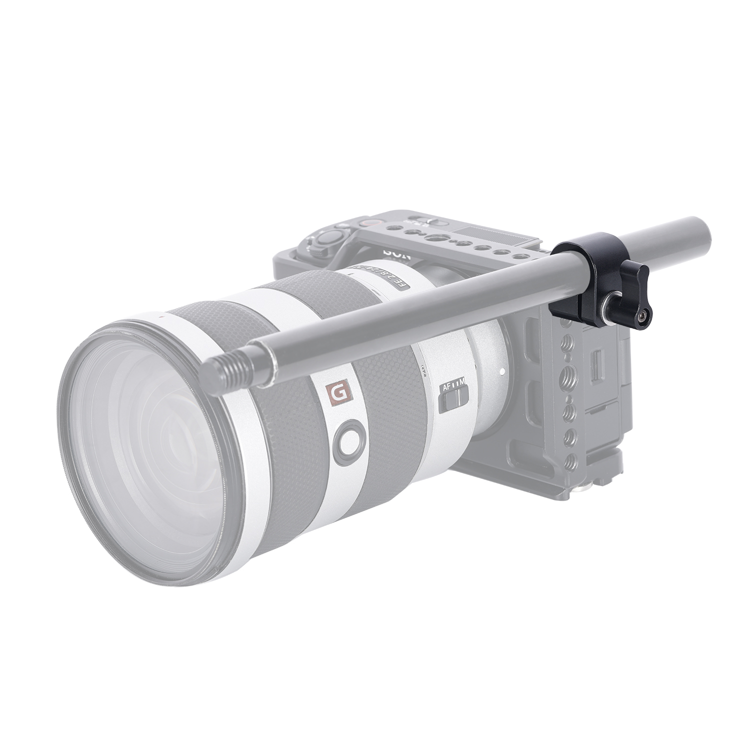 Niceyrig Single Rod Clamp with 1/4’’ Mounting Screw & Detachable Locating Pin