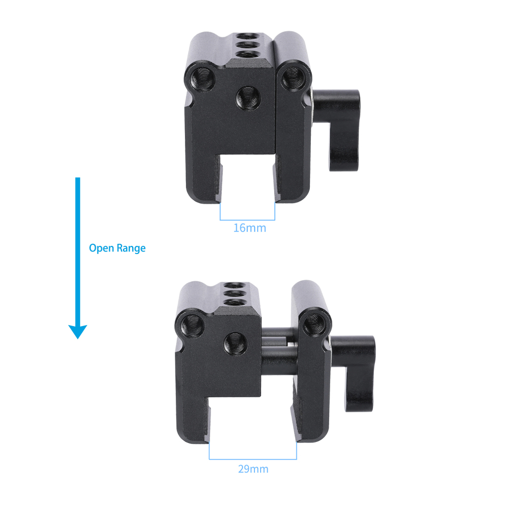 Niceyrig Camera Counterweight Mounting Clamp for DJI RS Mini Series/DJI RoninS/Zhiyun Weebill (Open Range:16-29MM)