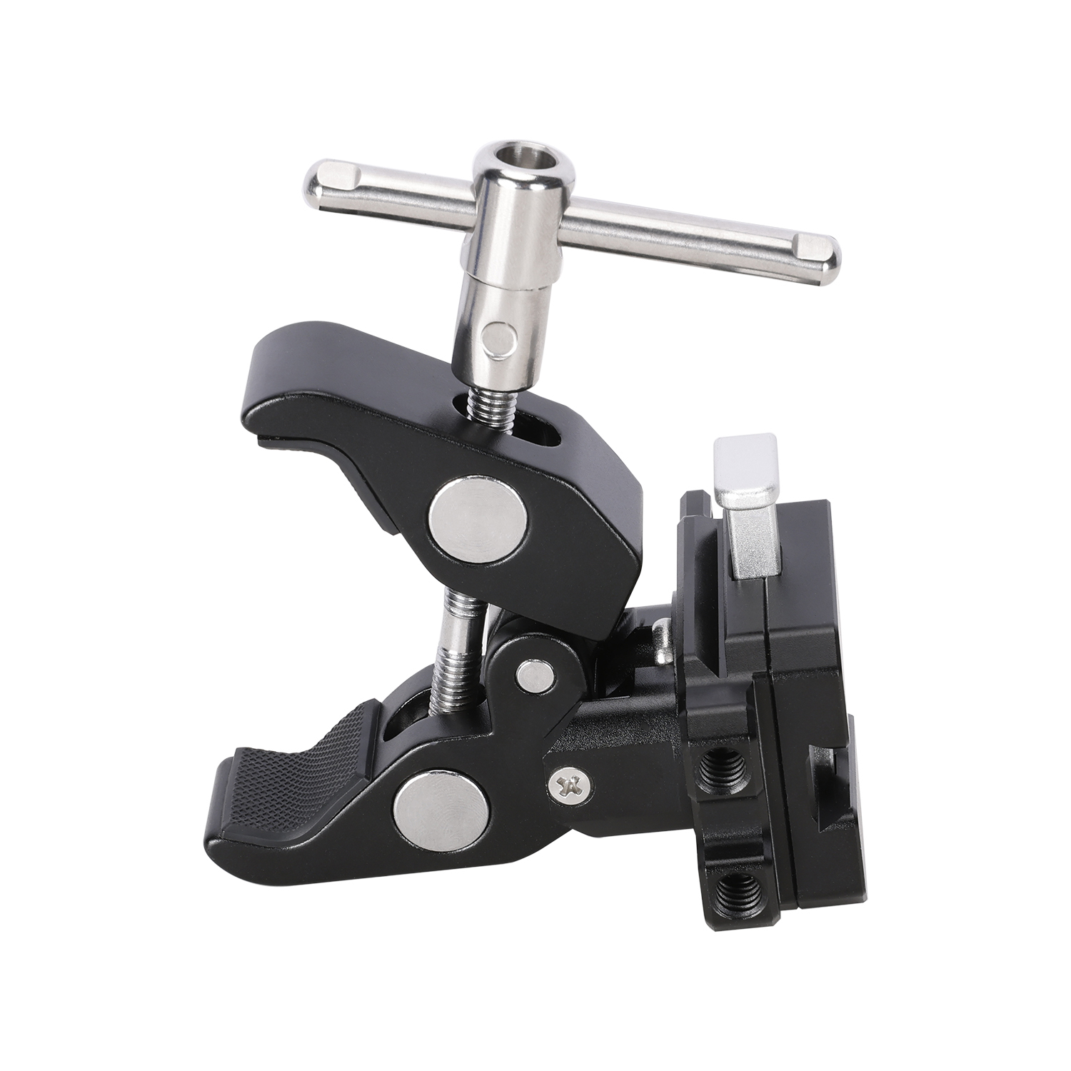 Niceyrig Super Clamp with V-Lock Mount Quick Release Adaptor for DSLR Camera Battery - Max Clamp Opening 55mm