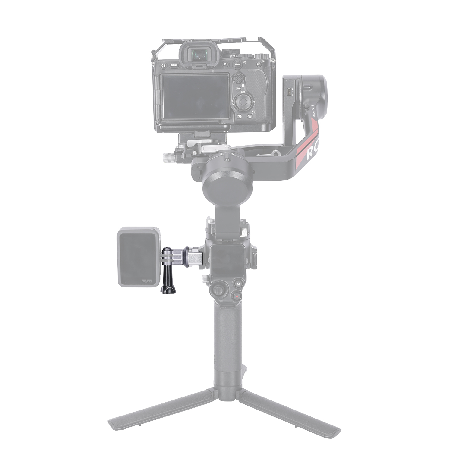 Niceyrig Action Camera Adaptor Mount with Nato Clamp for GoPro Hero Series DJI Osmo Action Insta 360 Ace Pro X3 X4 Yi 4K AKASO Most of Action Cameras